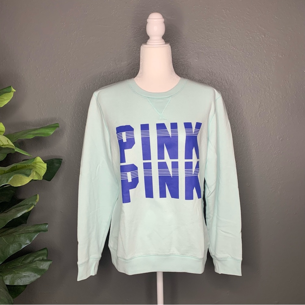 PINK VS Seafoam Green Sweatshirt